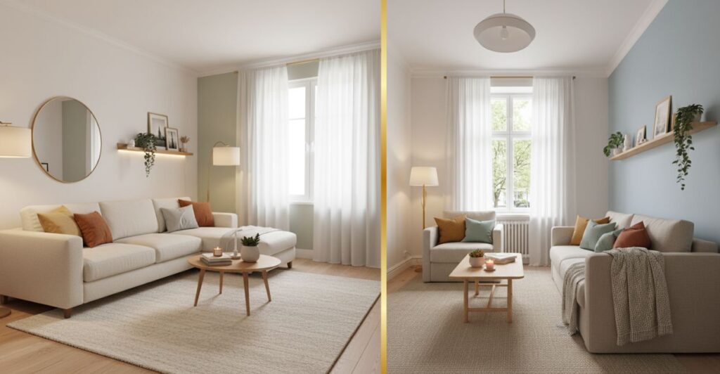 Cores que ampliam ambientes sala pequena