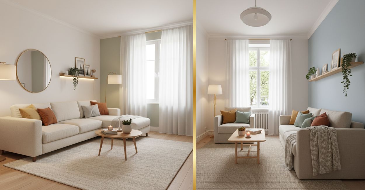 Cores que ampliam ambientes sala pequena