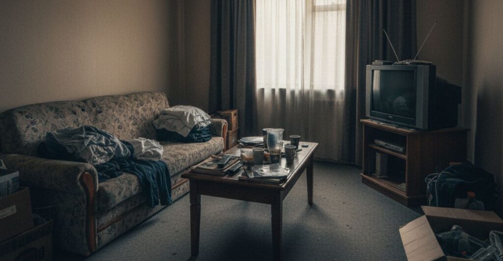 transformação de sala pequena em apartamento