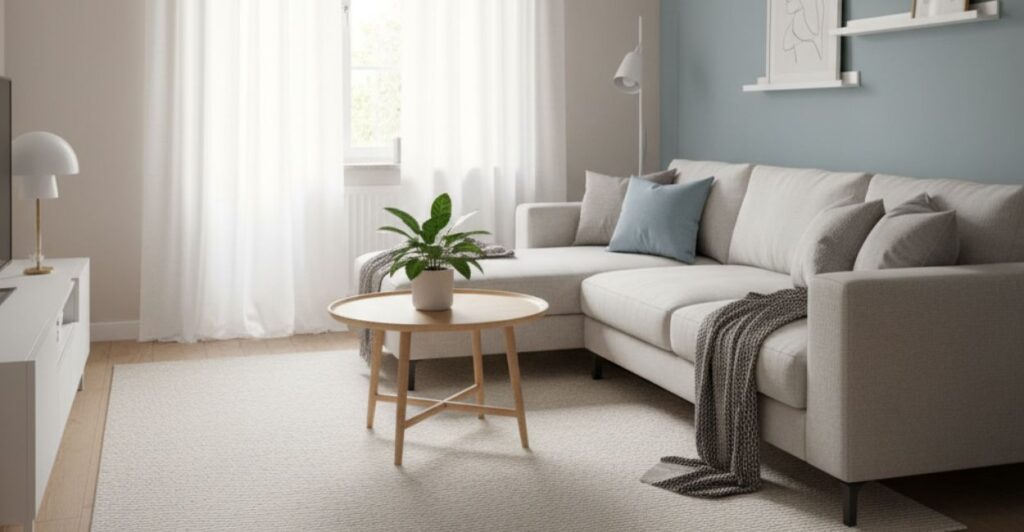 transformação de sala pequena em apartamento