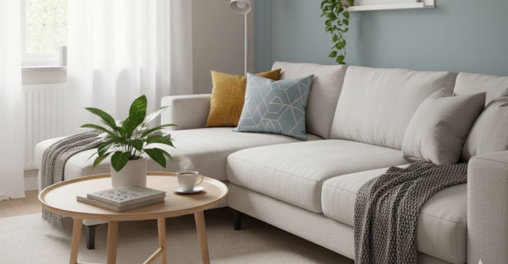 transformação de sala pequena em apartamento